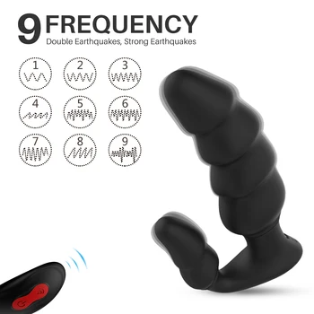 Bezvadu Tālvadības Vibrators Seksa Rotaļlietas Vīriešiem Prostatas Massager Vibrators Butt Plug Anālais Asti Rotējošo USB Uzlādes Pieaugušo Rotaļlietu Vīrietis