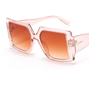 Brilles sieviešu modes 2020. gadam Retro Laukumā Stila Sieviete Saulesbrilles Liels rāmis Dizaineru Zīmolu Slīpums Saules Brilles uv400 Gafas de sol