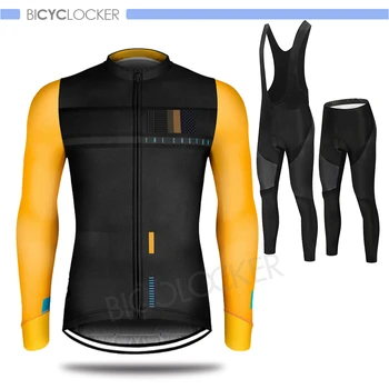 Riteņbraukšana Apģērbu Cilvēks Long Sleeve Jersey Uzstādīt Autum Road Bike Vienotu Ātri Sausas Elpojošs Mallot Ciclismo Hombre Primavera 2020