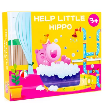 30 Smieklīgi Problēmas Bērnu Izglītības Rotaļlietas, Pievienojiet Caurules Palīdzēt Maz Hippo Peldvietu Puzzle Mācību Domāt, Rotaļlietas, Dāvanu
