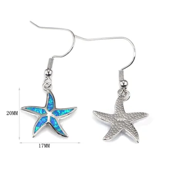 RH0092 2018 Jaunu starfish zilā opal kulons kaklarotas modes dāmas rotaslietas, dāvanas