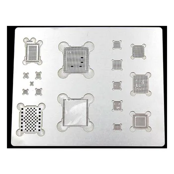 Augstas Kvalitātes 3D BGA Reballing Trafareti A8 A9 A10 A11 A12) CPU RAM brīva vieta Remonts Instrumenti iPhone XS MAX 6 6 Plus 6S 6SP 7 7Plus 8 8p x
