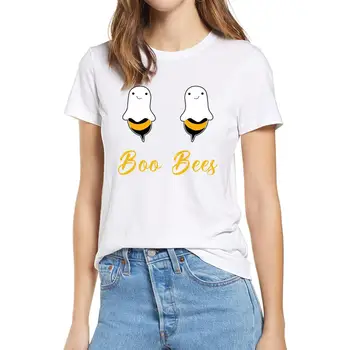 Modes Boo Bites Pāri, lai Tas Būtu Halloween Kostīmu Smieklīgi Puse Vintage vasaras sieviešu kokvilnas T Krekls Humora Dāvanu vīriešu tee