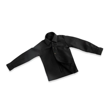 Noliktavā 1/6 vīriešu attēls drēbes krekla modeli, melna krekla apkakles spēcīgs karavīrs krekls 12 collu Rīcības attēls Piederumi