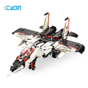 Kada C51030 917PCS 2 in 1 DIY Tehnika Celtniecības Bloki, Ķieģeļi RC Lidmašīnas Robots Cīnītājs Planieris Modelis Rotaļlieta Bērniem Dāvanas