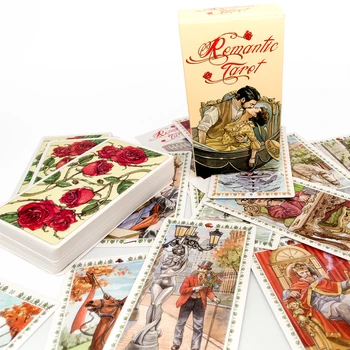 Romantiska Tarot Kartes Lo Scarabeo Nesaprotams zīlēšana Loscarabeo piecās valodās: angļu spāņu franču itāļu vācu