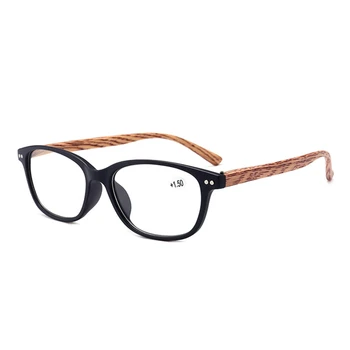 SUMONDY Modes Zīmola Dizainere Pavasara Viru Lasīšanas Brilles Sievietēm, Vīriešiem, Modes Koksnes Graudu Ultravieglajiem Presbyopic Brilles UR18