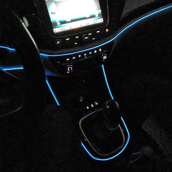 Elastīga Neona Automašīnas salona Atmosfēru, LED Sloksnes Gaismas Suzuki Ciaz Grand Vitara Ignis Swift SX4 Aerio Veikt Piederumi