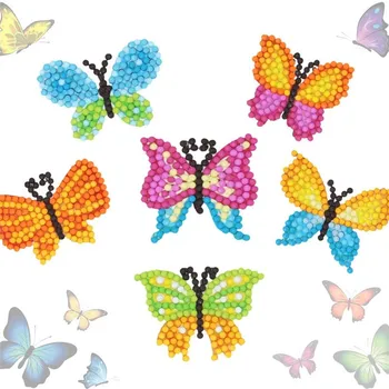 Tauriņš Dimanta Krāsošana Uzlīmes DIY Komplekti Tauriņš Dimanta Art Butterfly Dimanta, Uzlīmju skaits Komplekti Amatniecības noteikti Mazulis