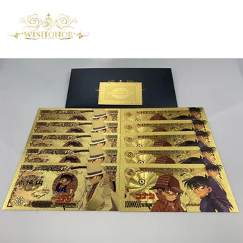 10Pcs/Daudz Ir 2021. Jauns Dizains Japānas Anime Detective Conan Banknošu Jenu Banknoti Naudas Iekasēšanas