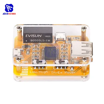 Diymore ADUM4160 USB uz USB Izolatoru Modulis, Audio Trokšņa Eliminator Rūpniecības Izolatoru Aizsardzības pārvalde ar Akrila Gadījumā