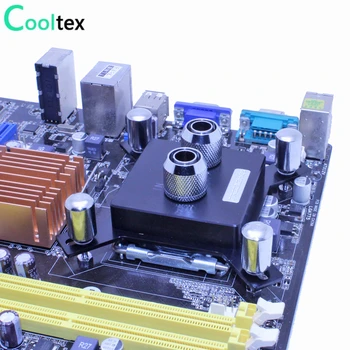 DIY CPU Ūdens dzesēšanas Bloku Waterblock watercooled bloks cooler dators intel LGA 775/115x/1366/2011 Augsta kvalitāte