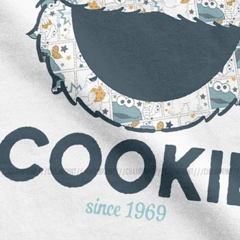 Vīrieši Cookie Monster T Krekls, Kokvilnas Apģērbu Atpūtas Īsām Piedurknēm Apkalpes Kakla Tee Krekls Vasaras T-Krekls