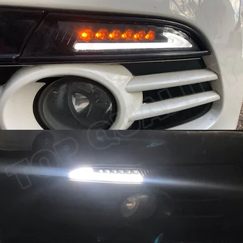 2x VW Scirocco 2008 2009 2010 2011 2012 2013 Kļūdu Kūpinātas LED Pagrieziena Signāla Gaismu Bufera Stūri, Dynamic Blinker Lampas
