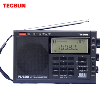 TECSUN Black PL-600 Digital Tuning Pilna Joslas: FM/MW/SBB/PLL Sintezētu augsta jutība un deep skaņas Stereo Radio радиоприемни