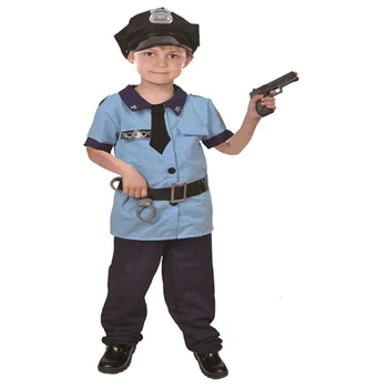 Bērniem halloween policijas tērpi, bērnu karnevāla karnevāls policijas vienotu 110-160cm armijas policijas darbinieki komplekti cosplay drēbes