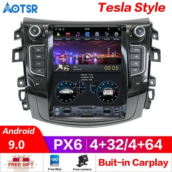 Px6 Android 9.0 4+64G Auto DVD Atskaņotājs, GPS Navigācijas NISSAN NP300 Navara-2019 multivides radio diktofons headunit stereo