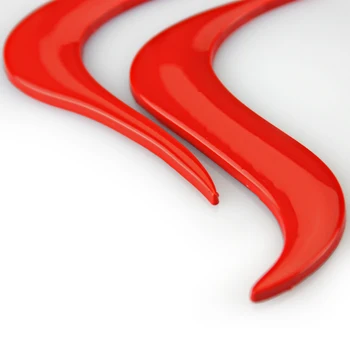 Tumši Sarkana Uguns Liesmas Chrome Metāla Cinka Auto Stils Emblēmas Nozīmīti 3D Uzlīmes Atdzist Dekoru Decal par Mitsubishi Lancer Mājas Virage EVO