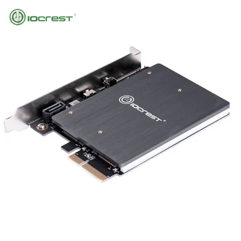 PCIE, LAI NVME MKEY karti Ar 5V, 12V RGB LED PCIE, lai M2 NVME SSD Adapteri PCI Express x4 Karti B Atslēgu un r Taustiņu, Ostas