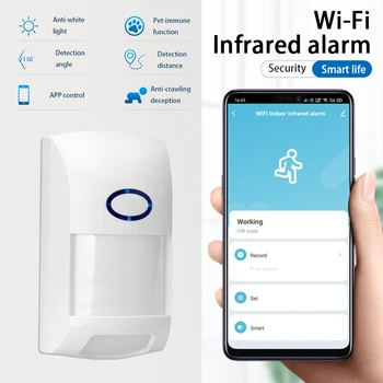 Tuya Smart WiFi Infrasarkano staru Detektori, Kustības PIR Sensors Infrasarkano Signālu Saderīgs Ar Tuya Smart APP Smart Dzīves LIETOTNI Smart Home