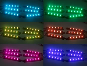 1SET RGBW LED dienas gaitas lukturi Valdes Auto Lukturi Dienas Gaitas Lukturi Ford Mustang. gadam--līdz 2017.