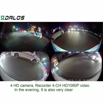 Auto Multi angle Kamera HD 3D Surround View View Sistēmu, 360 Grādu Putnu Panorāmas Skats Sistēma