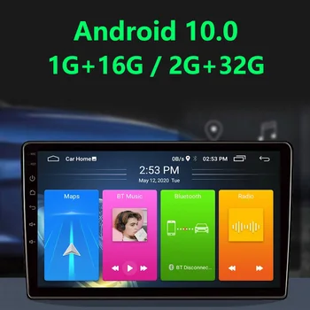 Auto Android 10 Multimedia Player 1SUZUKI WAGONR 2010-2018 VAGONU R GPS Navigācija, bluetooth stūres rata kontroles atbalsts