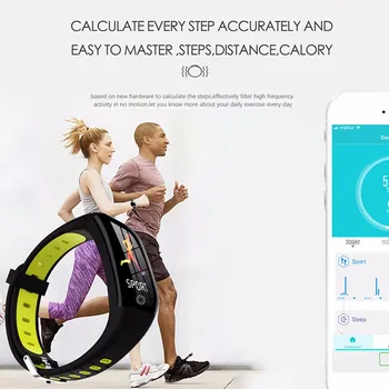 Ir 2021. GPS Fitnesa Tracker Ar Asins Spiediena Mērīšana Aproce Veselības Kardio Sporta Sirds ritma Asins Pedometrs Smart Aproce