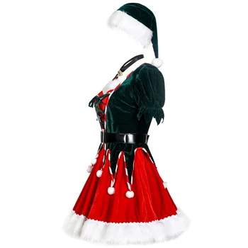 Modes Sievietes Ziemassvētku Kleita Sievietēm Ziemassvētku Daudzām Īsām Piedurknēm Mini Kleita Vestidos Līnijas Puses Drēbes Dāmas Kleitas