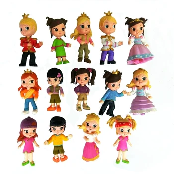 10PCS Mini Rīcības Attēls Pats ar Playmobil Attēls Rotaļlietu 8-9cm Figūriņas Meitenes Zēni Princese Modeļu Lelle Kūka Statuetes Bērnu Rotaļlietas