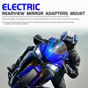 Motociklu Spoguļi Vējstikla Caurumu Klp Segtu Brauc Separatorus, Par Yamaha YZF R15 V3 2017 2018 2019 2020 YZF R3 2013. - 2020. gadam YZFR15