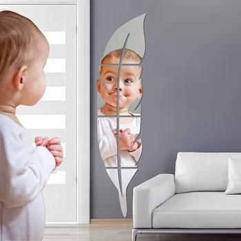 120CMx30CM Lielu Spalvu Akrila Spogulis Mājas Apdare Pašlīmējošas Spogulis DIY 3D Mājas Decal Dzīvojamās Istabas Sienas Sienu Dekori