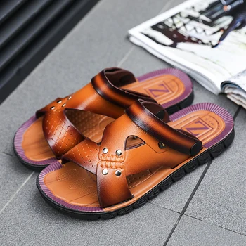 Vīriešiem kurpes Ierašanās Vasaras Vīriešiem Flip Flops Augstas Kvalitātes Pludmales Sandales Anti-slip Zapatos Hombre Ikdienas Apavi Vairumtirdzniecības 43
