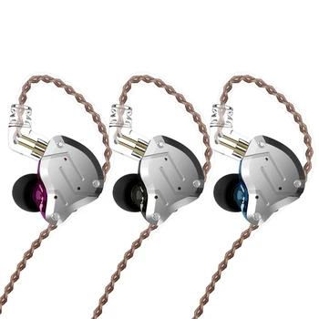 ZS10 Pro ausu Austiņas Metall 4BA+ 1DD Hibrīda 10 Vienības Hifi Bass Earbuds Monitora Austiņas, Sporta Trokšņa Slāpēšanas 2PIN