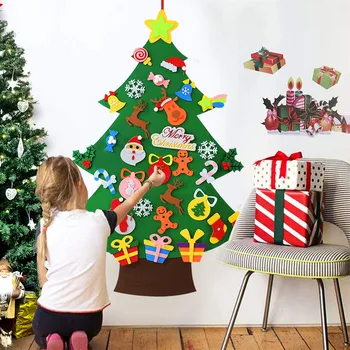 DIY Jūtama Ziemassvētku Eglīte Priecīgus Ziemassvētku Rotājumi Mājās 