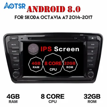 10.1 Collu Android 7.1 8.0 Auto GPS navi multivides VW Skoda Octavia 2016 ne DVD atskaņotāju, videomagnetofonu vienību auto