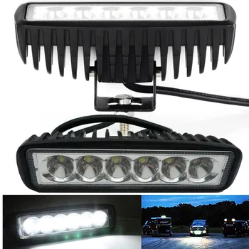 6 LED Spot / Plūdu Darba Gaismas Worklight 4WD 12V/24V Led Darba gaismas bezceļu Transportlīdzekļa SUV Automašīnu, Motociklu, ATV Kravas automašīnas