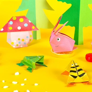 Bērnu Rotaļlietas 3D 54Pages Origami Karikatūra Dzīvnieku Grāmatu, Rotaļlietu Bērniem, DIY Papīra Mākslas Bērnu Agrīnās Mācīšanās Izglītības Bērnu rokām darinātas Rotaļlietas, Dāvanas