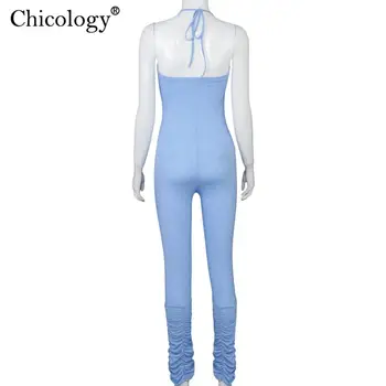 Chicology Kaudzē Bikses Pavada Jumpsuit Bodycon Sexy Club Lēkt Uzvalks Sievietēm 