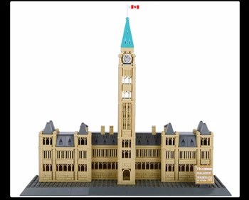Wange 4221 Pasaules Arhitektūras Sērijas Kanādas Parlamenta Ēkas Modelis, Salikts Celtniecības Bloki, Rotaļlietas, Childen
