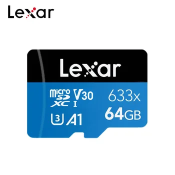 Oriģināls Lexar Class 10 A1 Atmiņas Karte 256 GB 128GB 64GB SDXC V30 U3 32GB SDHC V10 U1 Lexar 633x Micro SD atmiņas Kartes Flash Atmiņas