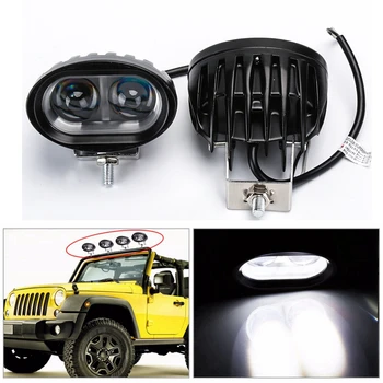 20W LED Miglas lukturi Offroad Automašīnas Lampas Auto Kravas automašīnas, ATV Motociklu Astes Gaismas, Moto 4WD AWD 4x4 12v 24v Braucot Lukturis BMW