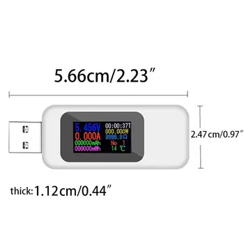 USB OLED Strāva Testa Metru Jaudu, Strāvas Mērīšanas Sadzīves Testeri Precīzu Instrumentu, Elektriskās Iekārtas
