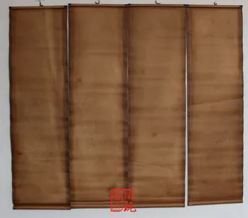 Ķīna ritiniet krāsošana Četriem ekrāna gleznas Vidū zālē karājas glezna Zhang Daqian Bildi Dāmas Četras Daiļavas