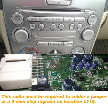 Moonet Auto Audio MP3, AUX, USB Adapteris 3,5 mm AUX Interfeisu, CD Mainītājs Mazda 3 5 6, MPV, CX7