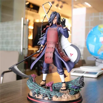 Naruto Uchiha Madara Statuetes Statuja PVC Rīcības Attēls 30cm Anime Naruto Attēls Madara Modelis Kolekcionējamus MovableToys Xmas Dāvanas
