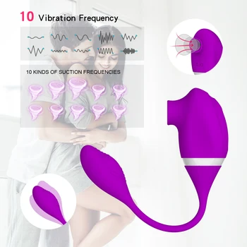 10 Ātrumiem, kas Vibrē Maksts Nepieredzējis Vibrators Sūcējs Orālā Seksa Iesūkšanas Klitora Stimulators Erotiska Seksa Rotaļlieta Sievietēm Seksuālo Wellnes