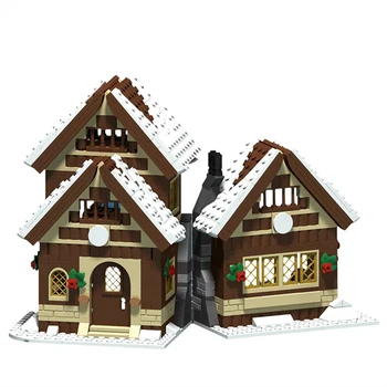 Ziemassvētku Kamanas ar 4 ziemeļbriežu KM-30339 Celtniecības Bloki, Ķieģeļi Diy Rotaļlietas 280pcs Rotaļlietas Bērniem Bērniem Ziemassvētku Dāvanas