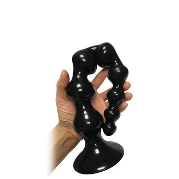JAUNU anālā rotaļlieta 360 mm Super Garš Anālais Krelles Butt plug melns Anālais dildo anālo atveri dilator seksa rotaļlietas vīriešiem Prostatas masāža ass Buttplug