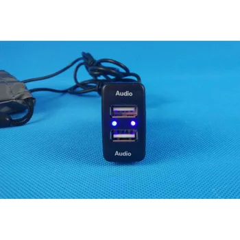 USB Audio Savienotājs Lādētāja Spriegums NO TEMP Displejs Temperatūras SĒJ.V TEM Toyota Fj CRUISER Previa 2004 VIGO Camry